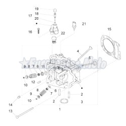 Junta culata Original motores Piaggio Leader 125 LC. 0.3mm
