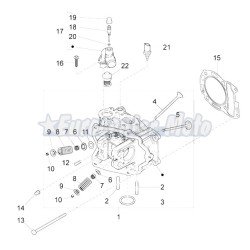 Junta culata Original motores Piaggio Leader 125 LC. 0.3mm