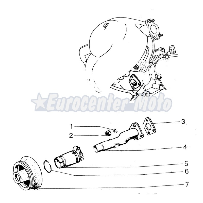Fuelle colector admisión aire Original Vespa PK S/XL/FL