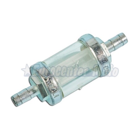 Filtro gasolina metálico 6mm. Desmontable y lavable.