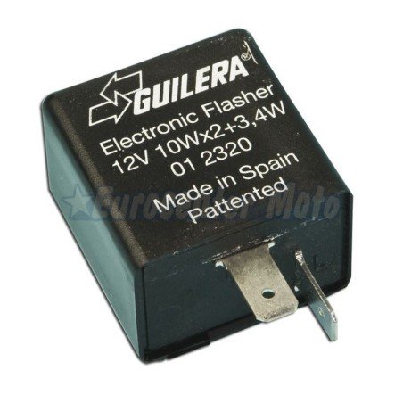 Relé intermitencia 12v 10w x2+3,4w Aprilia, Gilera, Piaggio y varias.