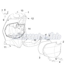 Gancho cierre guantera Original Piaggio y vespa varios modelos