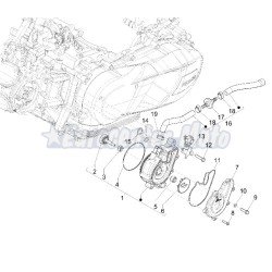 Junta tapa bomba agua Original Piaggio Medley, Vespa GTS i.e Euro 5