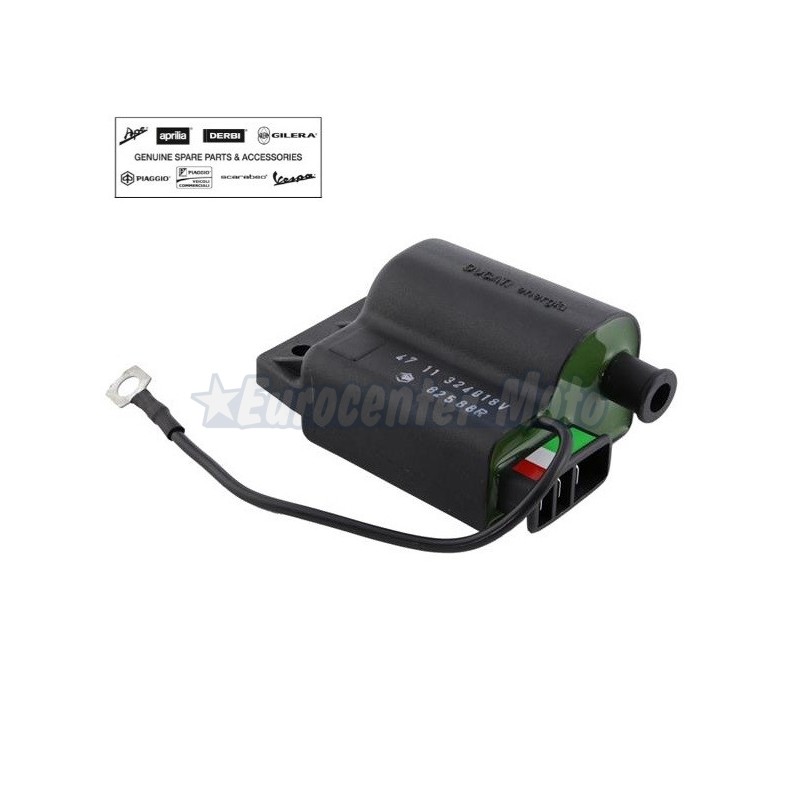 Bobina CDI Original motores Piaggio 50 2T hasta 2001. Con cable de masa