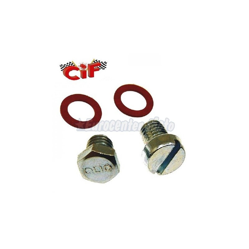 Set tornillos llenado y vaciado de aceite transmisión Vespa PX, PE, PK...