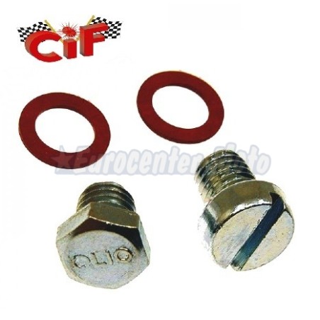 Set tornillos llenado y vaciado de aceite transmisión Vespa PX, PE, PK...