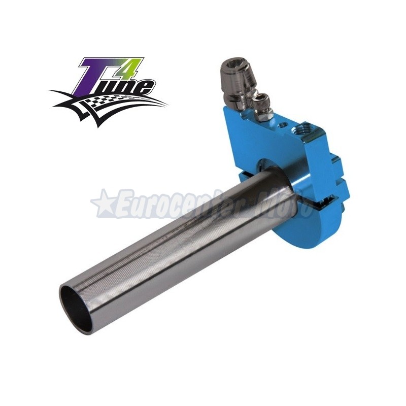 Mando de gas rápido T4Tunig en aluminio. Azul