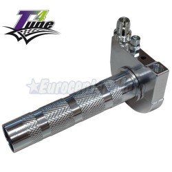 Mando de gas rápido T4Tunig en aluminio. Plata