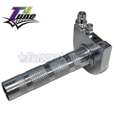 Mando de gas rápido T4Tunig en aluminio. Plata