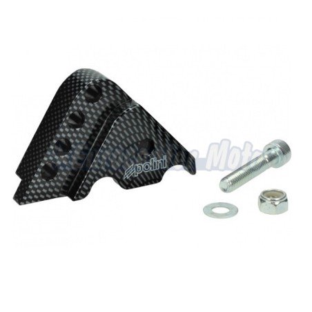 Suplemento amortiguador Polini motores Minarelli scooter 50. Color Carbono