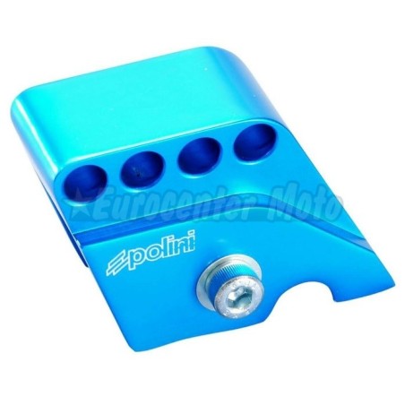 Suplemento amortiguador Polini motores Piaggio scooter 50. Color Azul