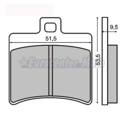 Pastillas de freno orgánicas Aprilia Sportcity, Atlantic, SR...