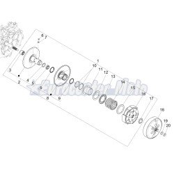 Muelle embrague Original Piaggio Medley y Vespa GTS 125 Iget