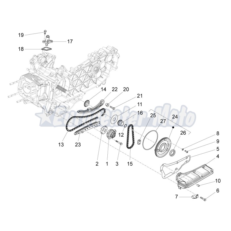 Cadena distribución Original Piaggio Liberty 125 3V i.e