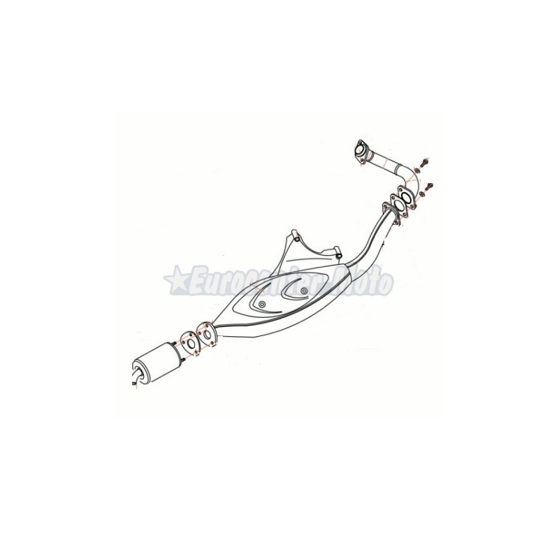 Protector escape Sito 0572 para Piaggio Zip, NRG, Runner...