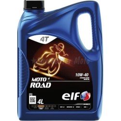 Aceite ELF Moto 4  Road 10W-40. 4L con filtro de aceite de regalo