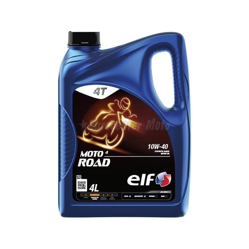Aceite ELF Moto 4  Road 10W-40. 4L con filtro de aceite de regalo