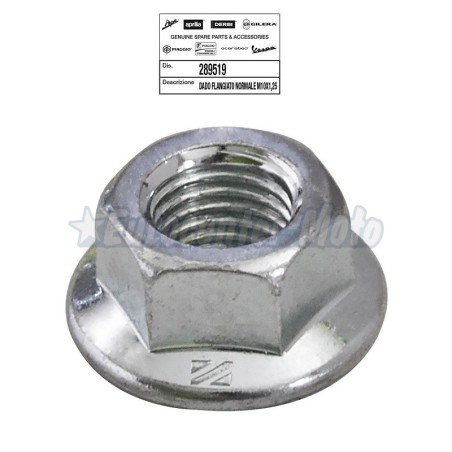 Tuerca variador y campana embrague Original motores Piaggio 50 (M10x1.25)