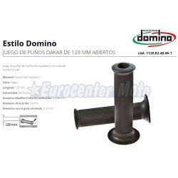 Juego puños Domino Dakar abiertos. 128mm
