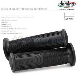 Juego puños Domino Style On Road cerrados. 120mm