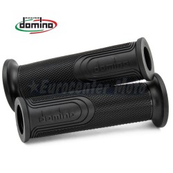 Juego puños Domino Style On Road. Abiertos negros. 120mm