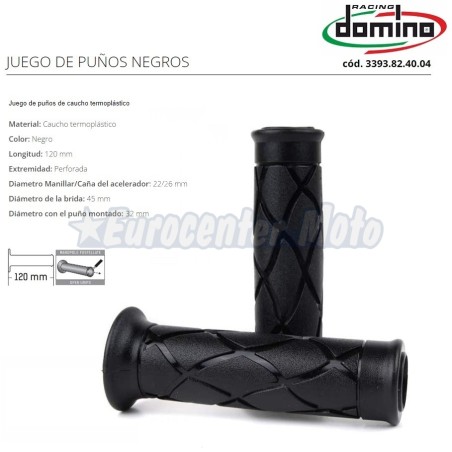 Juego puños Domino Yamaha scooter Style abiertos. 120mm