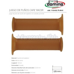 Juego puños Domino Cafe Racer Style cerrados. 128mm