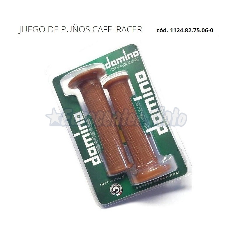 Juego puños Domino Cafe Racer Style cerrados. 128mm
