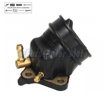 Tobera admisión Original Motores Piaggio 125/200/250 H20 2 Racord. Varios modelos.