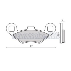 Pastillas de freno sinterizadas Peugeot Metropolis y Polaris varios modelos