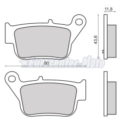 Pastillas de freno orgánicas Sym Maxsym 400/600