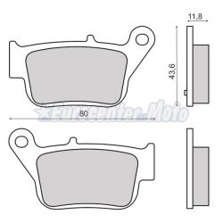 Pastillas de freno orgánicas Sym Maxsym 400/600