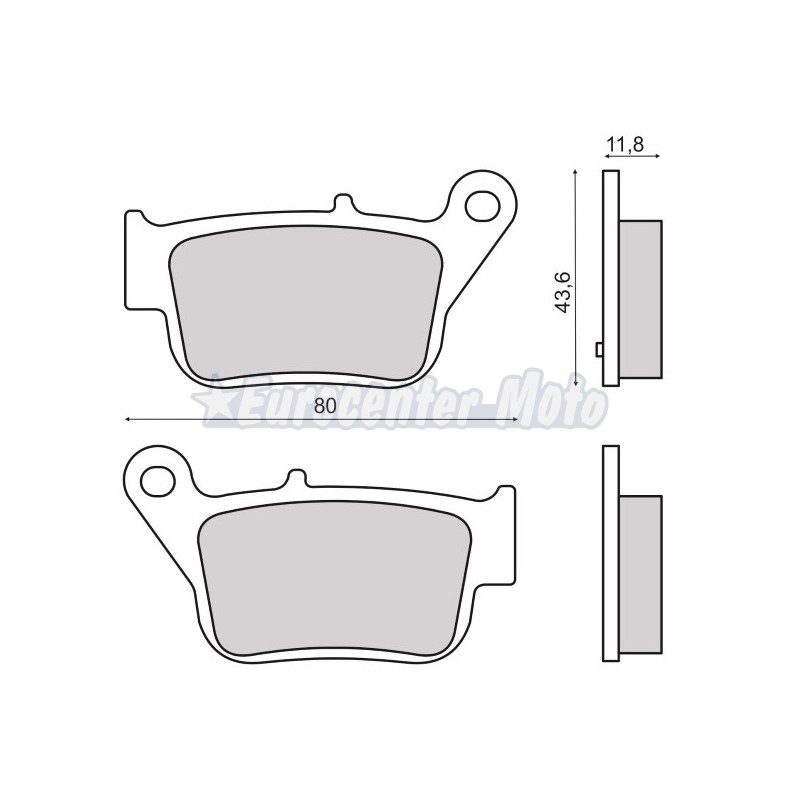 Pastillas de freno orgánicas Sym Maxsym 400/600