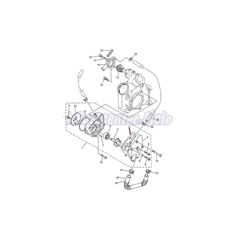 Junta bomba de agua Yamaha YP Majesty 125/150/180