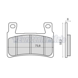 Pastillas de freno sinterizadas Honda CBR 600 y varias