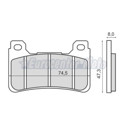 Pastillas de freno sinterizadas Honda CBR 600/1000, VFR y varias