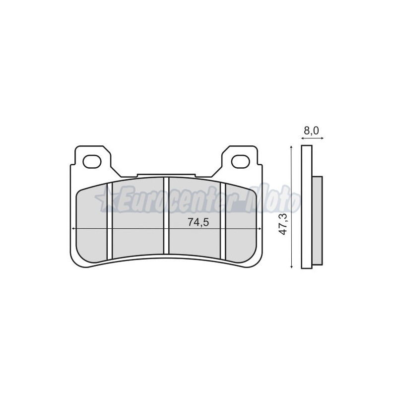 Pastillas de freno sinterizadas Honda CBR 600/1000, VFR y varias