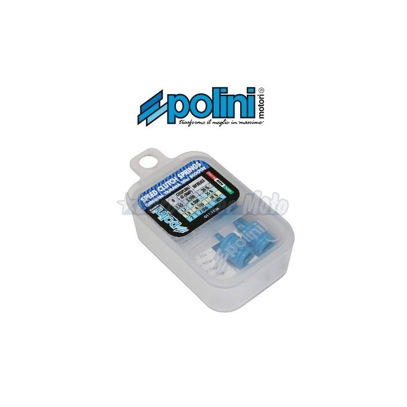 Muelles embrague Polini azules Minarelli/Yamaha scooter 50 (107mm)