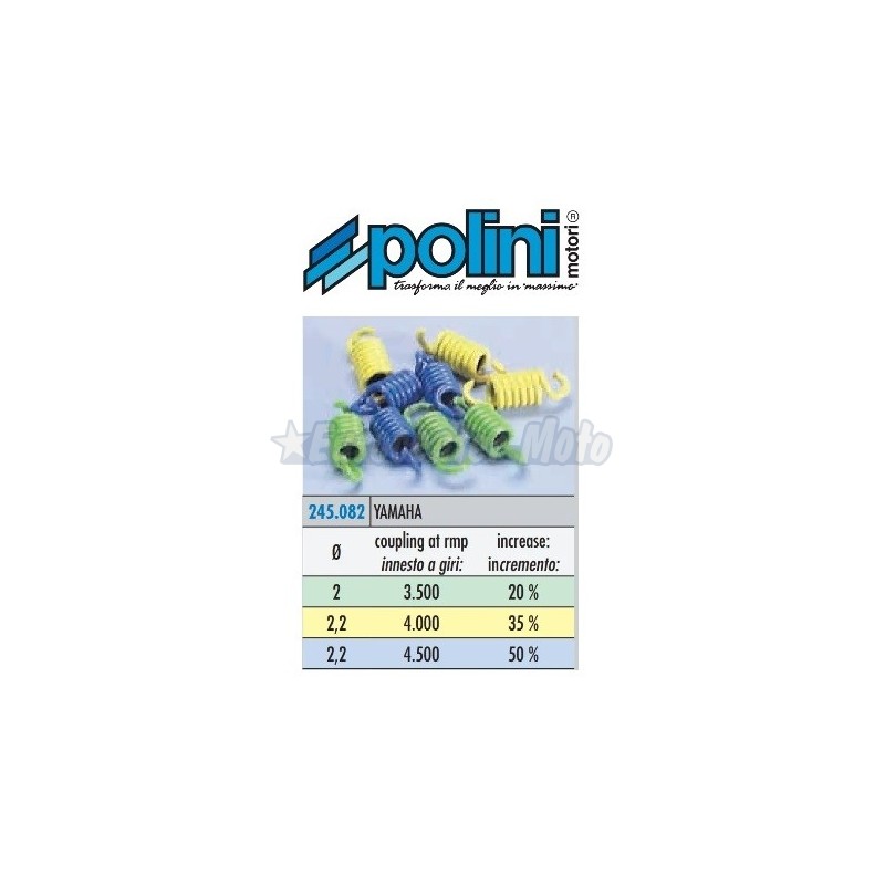 Kit de muelles embrague Polini Yamaha y Honda 125 varios modelos