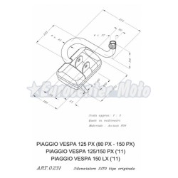 Escape Sito Vespa PX 125/150