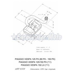 Escape Sito Vespa PX 125/150