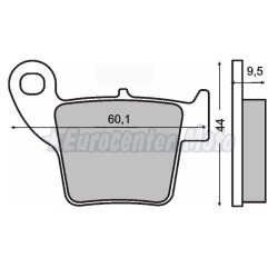Pastillas de freno orgánicas Honda CR y Fantic varios modelos
