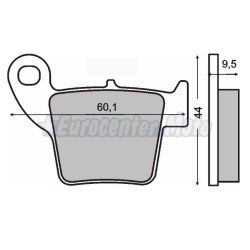 Pastillas de freno orgánicas Honda CR y Fantic varios modelos