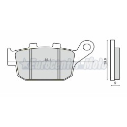 Pastillas de freno sinterizadas Honda , Kawasaki y Suzuki varios modelos