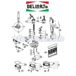 Tapa válvula gas Original carburadores Dellorto PHVA 12/14 QD y varios