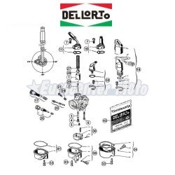 Tornillo regulación ralentí Original Dellorto PHVA 17,5 ED, 12 QD, 14DD..