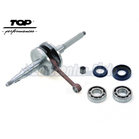Cigueñal Top Performanaces Motores Minarelli Horizontal 50 con cojinetes y retenes.