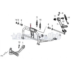 Caballete central Original Sym Symphony 125 SR y varios modelos