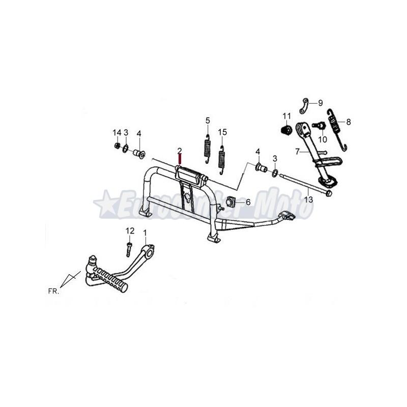 Caballete central Original Sym Symphony 125 SR y varios modelos
