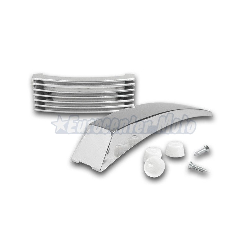 Kit rejilla claxon y cresta guardabarros cromada Vespa PX, Iris...
